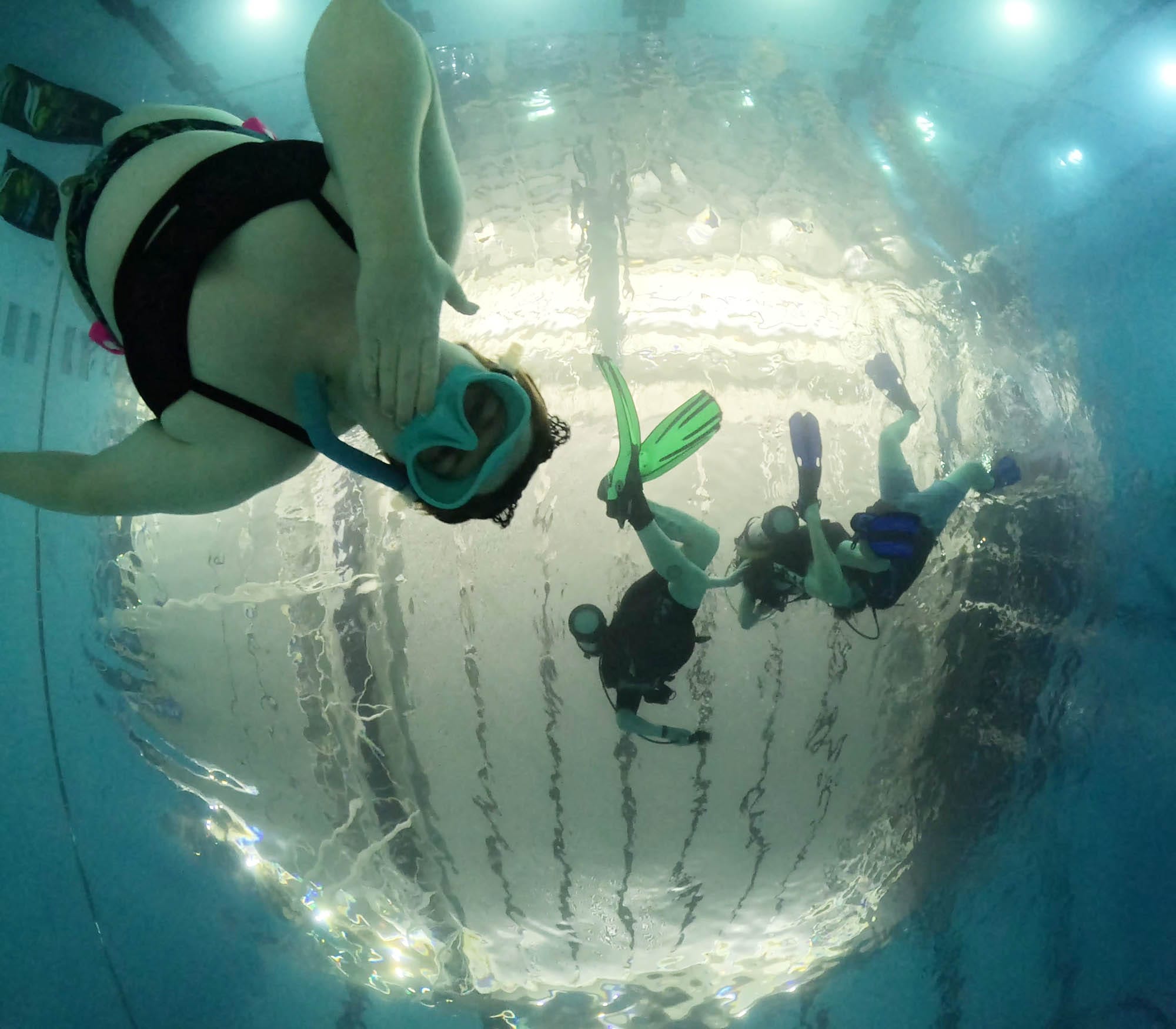 Advanced Snorkeling Course pool session with Olivia's Reef Diving Vancouver.